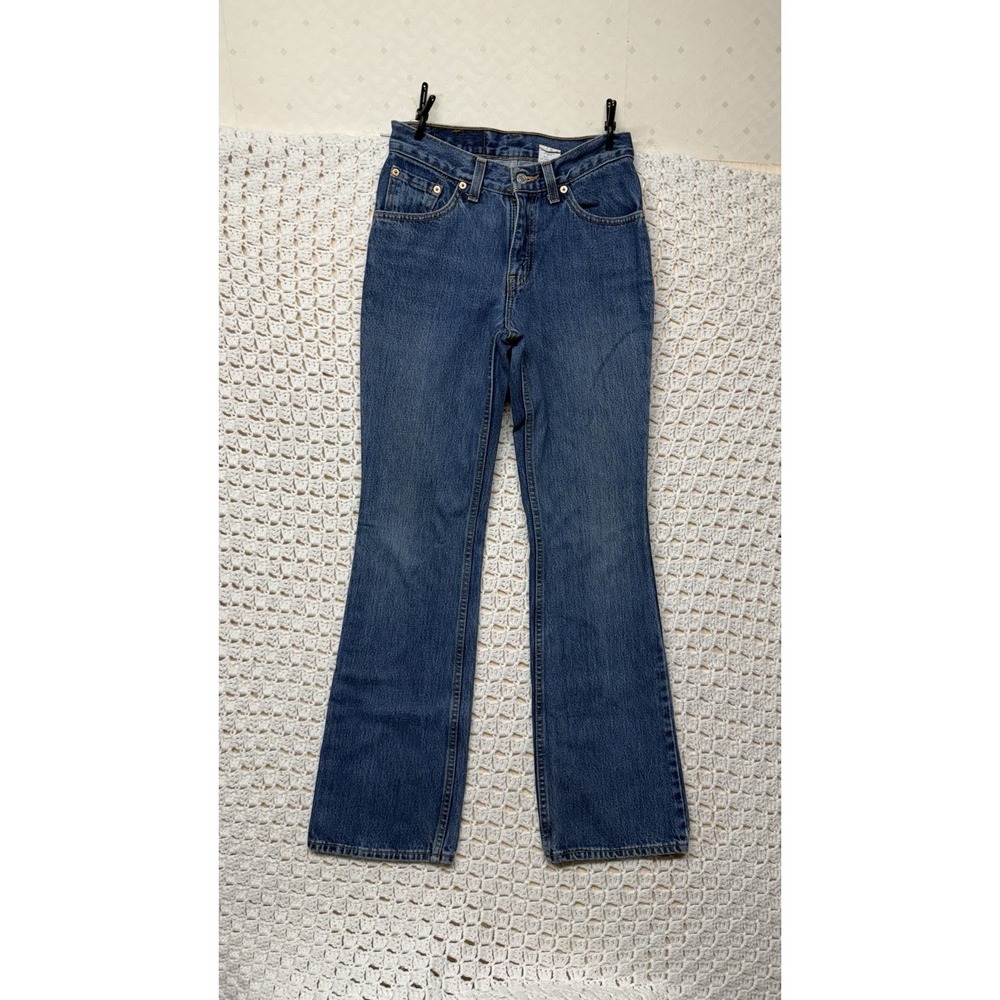 Vtg Levis 517 Jeans Women Juniors 3 JR M Blue Low Rise  Boot Cut 80s Usa Made